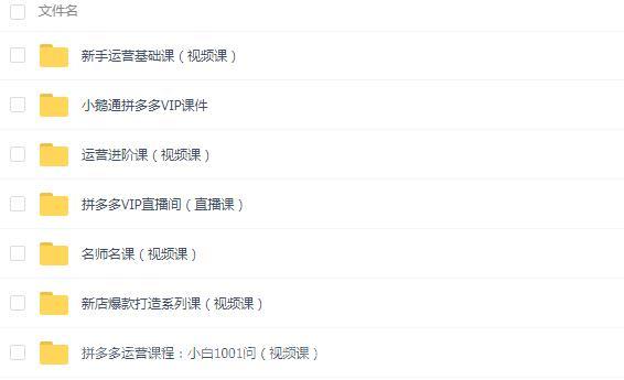 拼多多运营课程合集-_拿拿码激活码商城