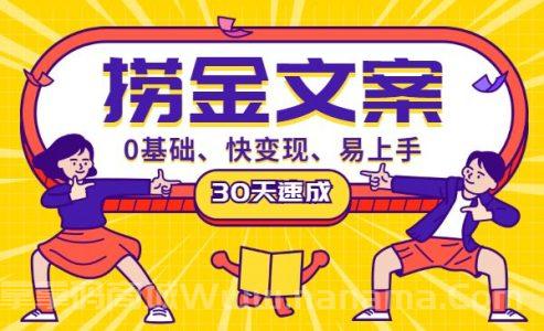 30天掌握捞金文案